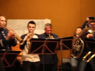 “the ambassadors”, jazz musicians from the us air forces europe band had an impromptu jam session with a local band from kropyvn