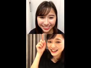 Tamai shiori (momoiro clover z) ohara sakurako instagram live (20200505)