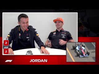 Red bulls max verstappen and alex albon! grill the grid 2019