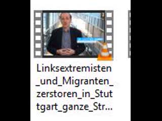 Linksextremisten und migranten zerstoren in stuttgart ganze strassenzuge plun