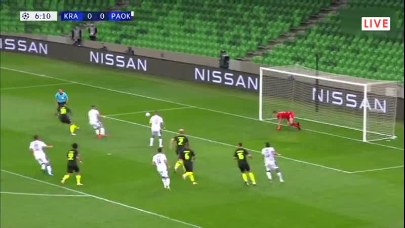 Сейв матвея сафонова «краснодар» паок