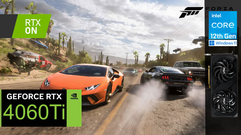 Forza horizon 5 | rtx 4060 ti | 1440p, porn, rtx on, dlss on