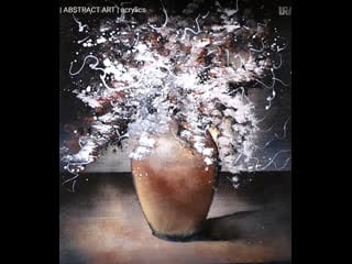 Bronze vase easy painting for beginners abstract art acrylics