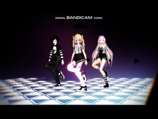 Mmd not today reflection of the worlds veronika x frouz x rayto