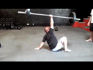 Meatball 165 lb barbell turkish get up