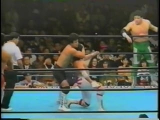 Mitsuharu misawa/toshiaki kawada/tsuyoshi kikuchi vs akira taue/jun akiyama/yoshinari ogawa