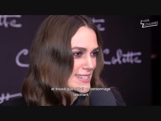 Colette sur le tapis rouge avec keira knightley !