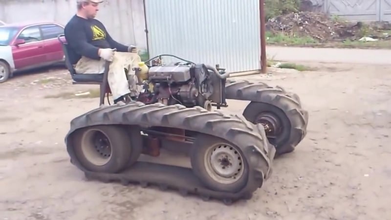 Самодельный гусеничный вездеход homemade tank