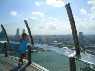 Сингапур смотровая площадка skypark отеля marina bay sands