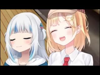 [oniikami] ame and gura make a twitter wager