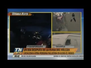 El día después de la erupción del volcán de fuego