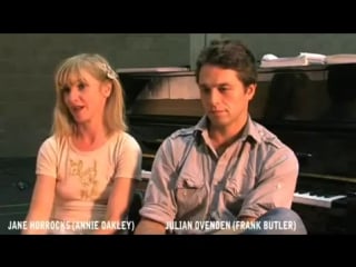 Jane horrocks and julian ovenden in irving berlin's annie get your gun