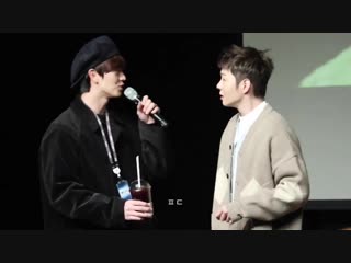 [fancam] чансоб и сончжэ @ ilji art hall fansign