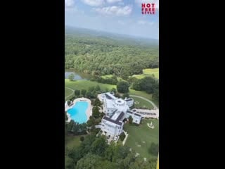 Aerial footage of rick ross’ 109 room mansion that sits on 235 acres 🚁