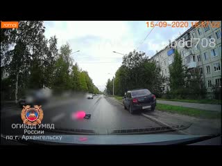 Автомобиль на полной скорости сбил двух 18 летних детей в архангельске