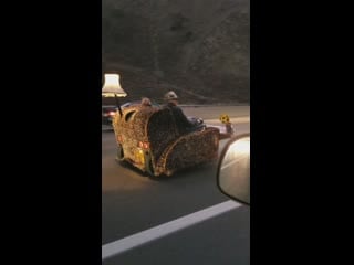 "just sitting on the couch with my missus, officer"