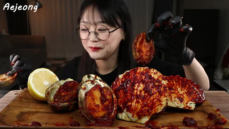 [애정 aejeong] 매콤한 전복 가리비찜 먹방🔥 spicy seafood boil mukbang | asmr eating sounds