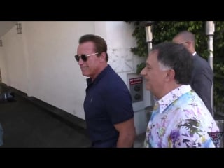 Arnold schwarzenegger shopping on bedford in beverly hills