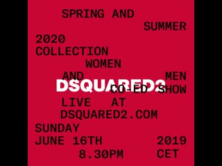 Dsquared2 ss20 teaser #3