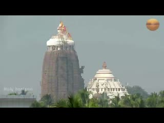 Stunning flag changing ritualism of odisha puri famous sree jagannath temple(0) mp4