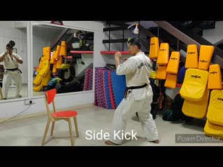 Ashihara karate ¦ build rock solid kicks training with a chair
