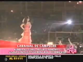 Susana en el carnaval de campeche