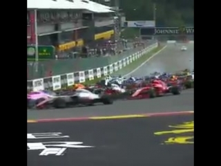 Lap 1, turn 1 all the angles belgiangp f1