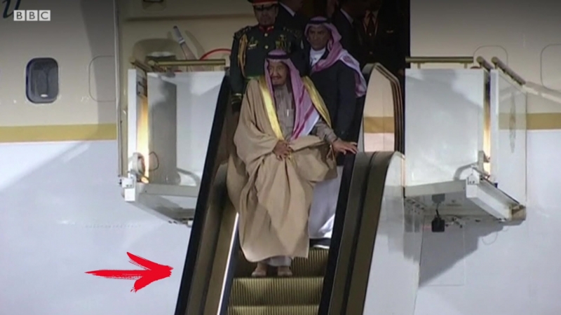 Король саудовской аравии и его багаж