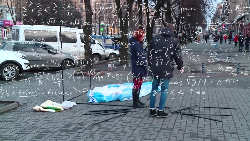 Как журналисты палатку собирали