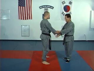 Hapkido cross hand wrist grab techniques 5 thru 8 by ji han jae