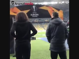 We here! kiev, ukraine @matteoguendouzi and @lichtsteinerste take a look around