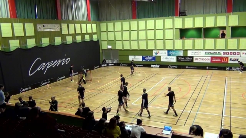 Предыгровая разминка шведского флорбольного клуба mullsjö аис