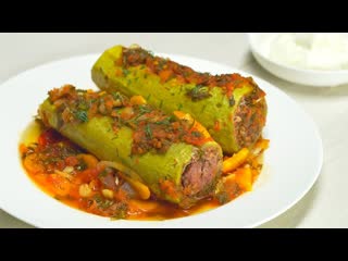 Сочные, нежные, аппетитные! кабачки фаршированные мясом