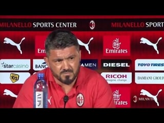 Icymi here are the highlights of the first press conference of the 201819 season with rino gattuso and @massmirabelli thedevil