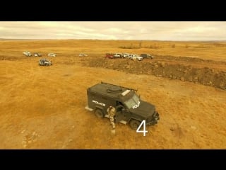 Shot drone dodges water cannon to capture dakota pipeline protest