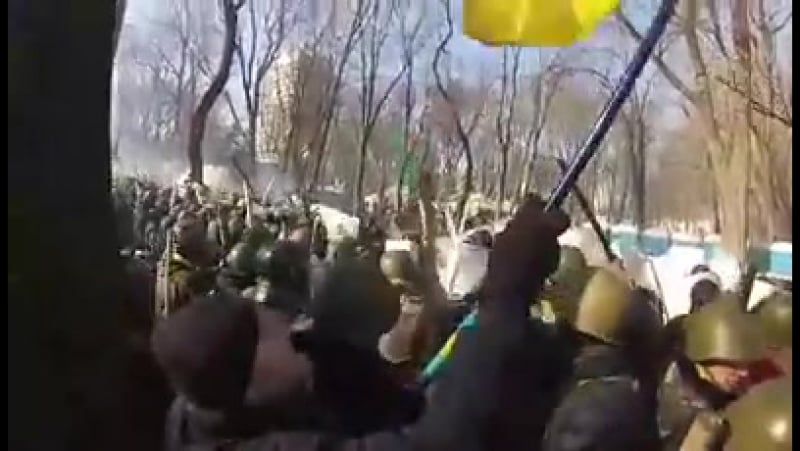 Третья сотня самообороны, за несколько часов до расстрела