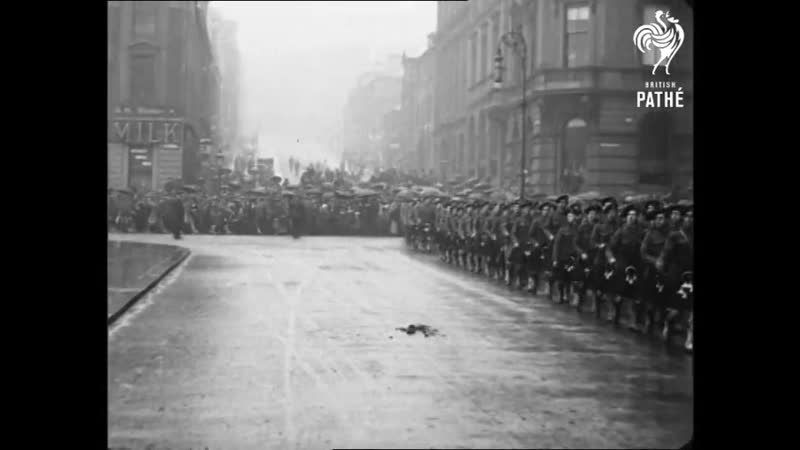 Легкая пехота, в глазго, шотландия, (1914 1918) light infantry, in glasgow, scotland, (1914 1918)
