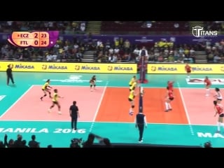 How many touches (ecz vs ftl) long rally digs saves best womens volleyball actions