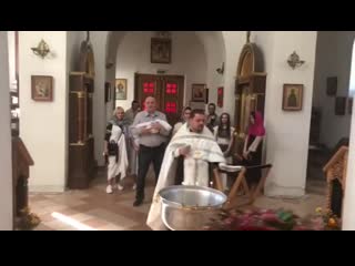 Степа и геля покрестили дочку