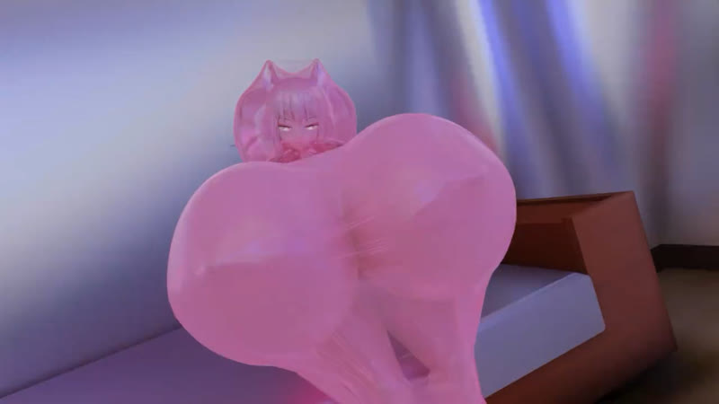 Bubblegum breast inflation (glossytempo)