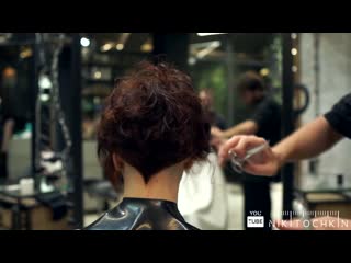 How to cut short womens haircut, curly hair