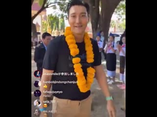 191112 siwonchoi insta live with porn at laos