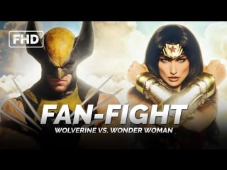 Eng | fan fight wolverine vs wonder woman