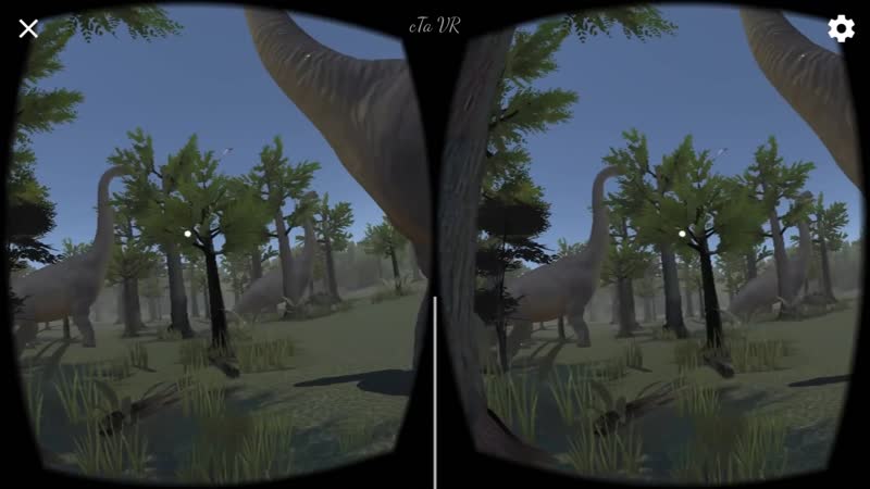 Virtual reality dinosaurs world 3d vr sbs |