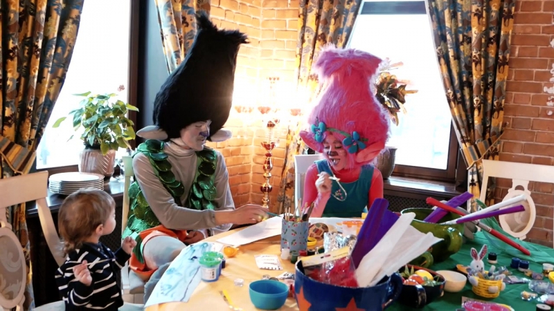 Тролли розочка и цветан miniartist