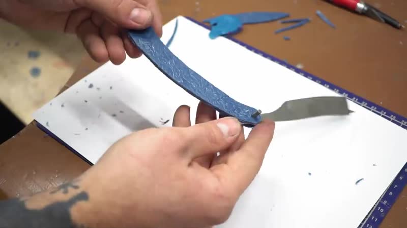 [bonn factory] "золотая" бритва из рессоры коа и литье в одном видео!