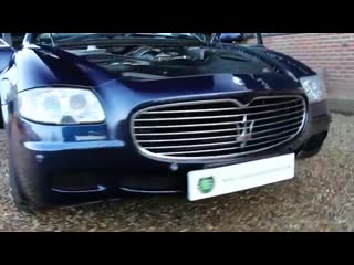 Maserati quattroporte 4 2 v8 automatic in blu oceano with avorio cream leather