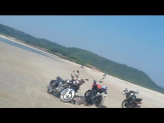 Paradise beach north side bike view royal enfield riding