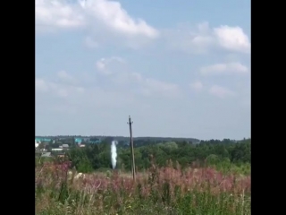 В новой москве сняли на видео прорыв газовой магистрали