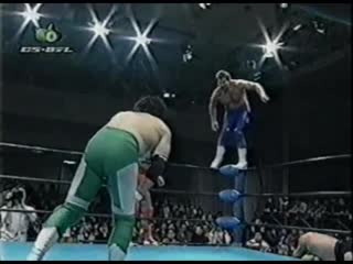 Johnny ace/johnny smith/kenta kobashi vs jun akiyama/maunakea mossman/mitsuharu misawa